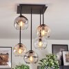 Koyoto Plafonnier, Boule lumineuse Ambre, Clair, Fumé, 5 lumières