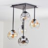 Ripoll Plafonnier, Boule lumineuse Ambre, Clair, Fumé, 5 lumières