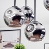 Ripoll Plafonnier, Boule lumineuse Chrome, Fumé, 5 lumières