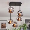 Ripoll Plafonnier, Boule lumineuse Chrome, Fumé, 5 lumières