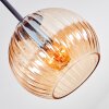Koyoto Plafonnier, Boule lumineuse Ambre, 5 lumières