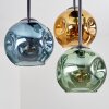 Ripoll Plafonnier, Boule lumineuse Bleu, Or, Vert, 5 lumières