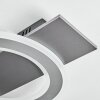 Lidor Plafonnier LED Noir, Argenté, 1 lumière