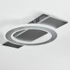 Lidor Plafonnier LED Noir, Argenté, 1 lumière
