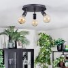 Geira Plafonnier, Spot de plafond Noir, 3 lumières