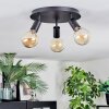 Geira Plafonnier, Spot de plafond Noir, 3 lumières