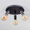 Geira Plafonnier, Spot de plafond Noir, 3 lumières