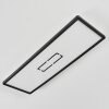 Simonstorp Plafonnier, Panel LED Noir, Blanc, 1 lumière