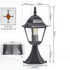 Naofe Borne lumineuse, Eclairage de chemin Noir, 1 lumière