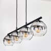 Koyoto Suspension, Boule lumineuse, Suspension Clair, Fumé, 4 lumières