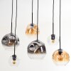 Ripoll Suspension, Boule lumineuse, Suspension Ambre, Clair, Fumé, 6 lumières