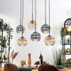 Ripoll Suspension, Boule lumineuse, Suspension Ambre, Clair, Fumé, 6 lumières