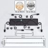 Ripoll Suspension, Boule lumineuse, Suspension Ambre, Clair, Fumé, 6 lumières