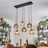 Ripoll Suspension, Boule lumineuse, Suspension Ambre, Clair, Fumé, 6 lumières