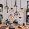 Gastor Suspension, Boule lumineuse, Suspension Ambre, Clair, Fumé, 8 lumières