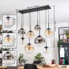 Gastor Suspension, Boule lumineuse, Suspension Ambre, Clair, Fumé, 8 lumières