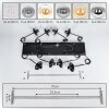 Gastor Suspension, Boule lumineuse, Suspension Ambre, Clair, Fumé, 8 lumières