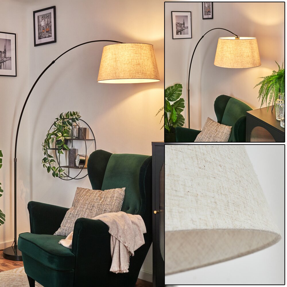 Bassagoda Lampadaire Chrome, Noir, 1 lumière main product photo