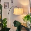 Bassagoda Lampadaire Chrome, Noir, 1 lumière