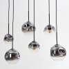 Ripoll Suspension, Boule lumineuse, Suspension Clair, Fumé, 6 lumières