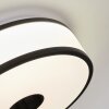 Elran Plafonnier LED Noir, Blanc, 1 lumière