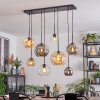 Ripoll Suspension, Boule lumineuse, Suspension Ambre, Clair, Fumé, 8 lumières