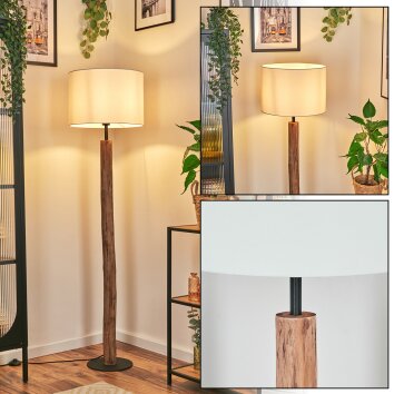 Bassagoda Lampadaire Écru, Noir, 1 lumière