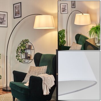 Bassagoda Lampadaire Chrome, Noir, 1 lumière