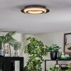 Lidor Plafonnier LED Noir, 1 lumière