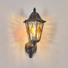 Lignac Lampe murale d´extérieur, Applique murale Noir, Argenté, 1 lumière
