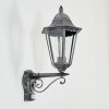 Lignac Lampe murale d´extérieur, Applique murale Noir, Argenté, 1 lumière, Détecteur de mouvement