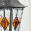 Lignac Lampe murale d´extérieur, Applique murale Noir, Argenté, 1 lumière, Détecteur de mouvement