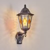 Lignac Lampe murale d´extérieur, Applique murale Noir, Argenté, 1 lumière, Détecteur de mouvement