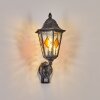 Lignac Lampe murale d´extérieur, Applique murale Noir, Argenté, 1 lumière, Détecteur de mouvement