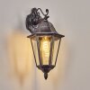 Lignac Lampe murale d´extérieur, Applique murale Noir, Argenté, 1 lumière