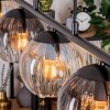 Koyoto Suspension, Boule lumineuse, Suspension Ambre, Clair, Fumé, 5 lumières