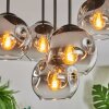 Ripoll Plafonnier, Boule lumineuse Chrome, Clair, Fumé, 5 lumières