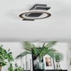 Lidor Plafonnier LED Noir, 1 lumière