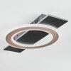 Lidor Plafonnier LED Noir, 1 lumière
