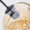 Ripoll Suspension, Boule lumineuse, Suspension Ambre, Fumé, 8 lumières