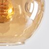Ripoll Suspension, Boule lumineuse, Suspension Ambre, Fumé, 8 lumières