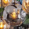 Ripoll Suspension, Boule lumineuse, Suspension Ambre, Fumé, 8 lumières