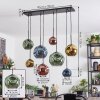 Ripoll Suspension, Boule lumineuse, Suspension Bleu, Or, Vert, Cuivré, 8 lumières