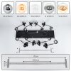Gastor Suspension, Boule lumineuse, Suspension Ambre, Clair, Fumé, 8 lumières