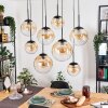 Gastor Suspension, Boule lumineuse, Suspension Ambre, Clair, 8 lumières