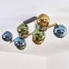Koyoto Plafonnier, Boule lumineuse Or, Noir, 10 lumières