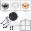 Ripoll Suspension, Boule lumineuse, Suspension Ambre, Clair, Fumé, 4 lumières
