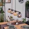 Gastor Suspension, Boule lumineuse, Suspension Ambre, Fumé, 4 lumières