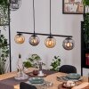 Gastor Suspension, Boule lumineuse, Suspension Ambre, Fumé, 4 lumières