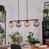 Gastor Suspension, Boule lumineuse, Suspension Ambre, Fumé, 4 lumières